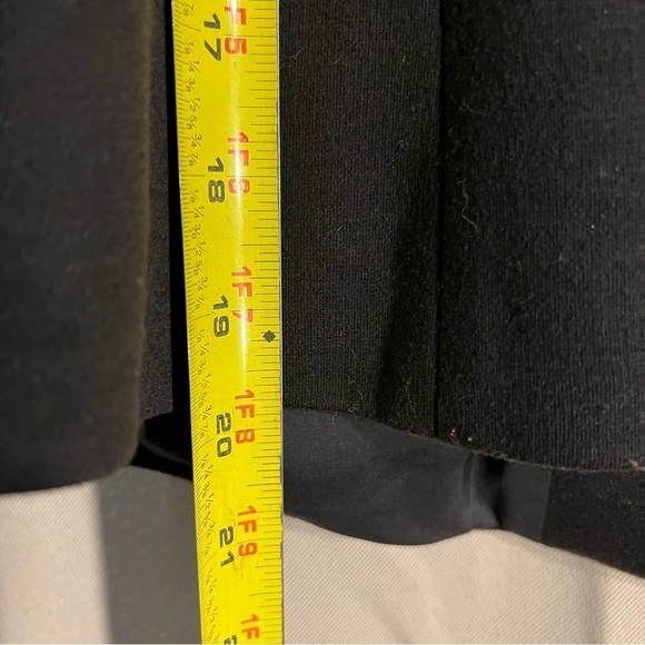 Rare Chic-Land Medium Professional Black 2 Button Blazer Zipper Pocket Square - Picture 3 of 12